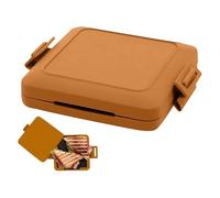 2024 - Sandwichera para microondas, tostadora de queso a la parrilla para microondas, tostadora para microondas, tostadora con correas de silicona ajustables, sin electricidad, inalámbrica (naranja)