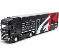 2024 Scania Serie S Transporte Equipo Toyota GR Racing Rally Negro 1:43 IXO Mode