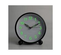 2024 Silent Alarm Clock - Non Ticking Analog Alarm Clocks with Warm Light - Minimalistic Round