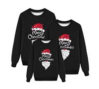 2024 Sudaderas Navideñas Familiares Suéter de Navidad Familia Jersey Invierno Navideño Familiar Cálido Cuello Redondo Pullover-Men