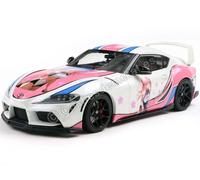2024 Toyota GR Supra Solido Works "Itasha" Blanco/Rosa/Decorado 1:18 Solido S180