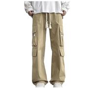 2024 Verano Pantalon Hombre Pantalones de Escalada Trabajo Color Sólido Ligeros Pantalón Pantalones de Pierna Recta Casual Transpirable Ropa para Hombre Pantalones Sueltos y Suaves