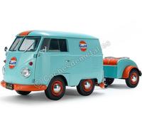 2024 Volkswagen Cool Kombi Tributo Gulf Azul Turquesa/Naranja 1:18 Solido S18109