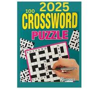 2025,100 crossword puzzle book + solution
