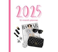 2025 12-month Planner: Pink Fashion Girl- Monthly/Weekly Agenda Organizer - Colorful Custom Pages and Images - over 200 pages - 7in x 9in
