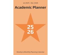 2025-2026 Academic Planner: 18 Months Weekly & Monthly Planning Calendar with Notes | July 2025 - December 2026 | Size 5x8 Inch | Handcrafted Layout | ... & Professionals | Peachy Orange Cover