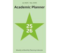 2025-2026 Academic Planner: 18 Months Weekly & Monthly Planning Calendar with Notes | July 2025 - December 2026 | Size 5x8 Inch | Handcrafted Layout | ... Teachers & Professionals | Mint Green Cover