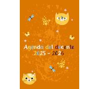 2025 2026 Agenda Del Docente Giornaliera Gatti A5: Pianificatore Giornaliero e mensile | regalo maestra fine anno | 1 Pagina per Giorno | Registro per Insegnanti della Scuola