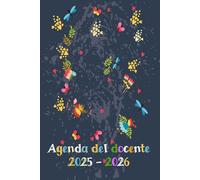 2025 2026 Agenda Del Docente Giornaliera Gatti: Pianificatore Giornaliero e mensile | regalo maestra fine anno | 1 Pagina per Giorno | Registro per Insegnanti della Scuola | Format A5
