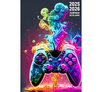 2025 2026 Agenda Scolaire: Manette de Jeu,Organiseur Semainier De Septembre 2025 au juillet 2026 Pour Garçons et Filles de Primaire, Collège, et Lycée | 1 semaine sur 2 pages | Format A5.
