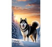 2025-2026 Pocket Calendar: Alaskan Malamute Cover, 2-Years Small Size 4*6.5 inches For Purse