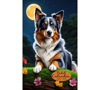 2025-2026 Pocket Calendar: Australian Shepherd Cover, 2-Years Small Size 4*6.5 inches For Purse