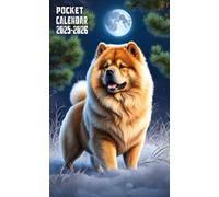 2025-2026 Pocket Calendar: Chow Chow Cover, 2-Years Small Size 4*6.5 inches For Purse