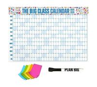 2025-2026 School Wall Calendar - Monthly Academic Planner, Dry Erase Organizer for Students and Teachers, Ideal for Exams, Scheduling, Class Planning, Homework Tracking, Grade Recording