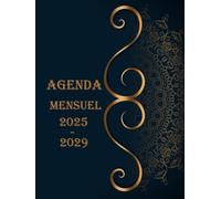 2025-2029 agenda mensuel: Planificateur mensuel du 1er janvier 2025 au 31 décembre 2029 - 1 mois pour 2 pages || Organisateur de calendrier de 60 mois - Grand format A4