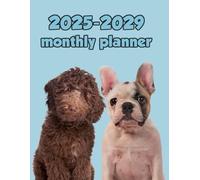 2025-2029 monthly planner for Pet Owners: 5 Year Calendar From January 2025 to December 2029 for pet lovers with US Federal Holidays | (60 Months) ... Gift for dogs owners (Large Size 8.5x11)