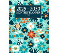 2025-2030 Monthly Planner-5 Years: Five Calendars with Holidays | Beautiful Agenda, Appointment Notebook| 60 Months Goal, Contact Log | Personal time ... Draw Flower Cover US Letter Size 8.5 x 11