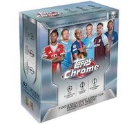 2025-26 Topps Chrome UEFA Club, competiciones de fútbol, sellado de fábrica, caja mega
