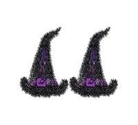 2025 2PCS Hanging Ornament Witch Hat Wall Decoration Party Supplies for Halloween