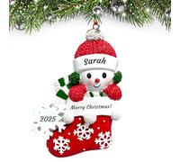 2025 Adorno de Navidad Personalizado,Primer Adorno de Navidad para bebé,Adornos de Resina para árbol de Navidad con Nombre Personalizado,Regalos para mamá/papá/niños/niñas