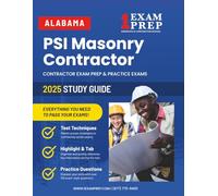 2025 Alabama PSI Masonry Contractor: Contractor Exam Preparation & Practice Exams