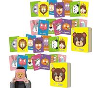 2025 Alphabet Mask Cards, Animal Mask Alphabet Cards,26 Pcs Alphabet ABC Flash Cards with Animal Masks (2Pcs)
