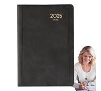 2025 Appointment Book for Time Management, 6 x 8 pulgadas Daily Weekly Monthly Planner with Thick Paper PU Cover, Calendar Agenda for Effective Scheduling and Organizing Your Personal and Professional