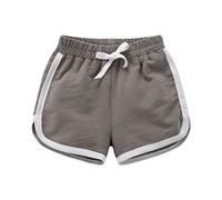 2025 Baby Niñas Niños Pantalones Cortos Algodón Activo Atlético Correr Dormir Para Niños Pequeños Niños Niñas Grandes Niños Verano Deportes Playa Niño Verano, gris, 9-10 años