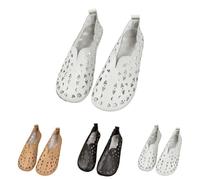 2025 Bailarinas Mujer Verano Comodos Piel Zapatos Planos Vestir Fiesta Elegentes Flores Bailarina Comodas Entretiempo Zapatillas Deportivas sin Cordones Suave Transpirables Calzado Barefoot Mocasines