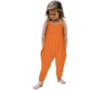 2025 - Bebé Niña Bebé Niños Sólido Mono Correa Mameluco Verano Pantalones Harem Backless Playsuit Trajes Ropa de Bebé 86 92 Niño