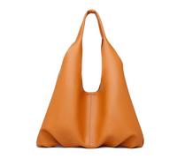 2025 - Bolsas holgadas para mujer, estilo retro, de cuero vegano, bolso de hombro de diseño, bolso de compras de moda, 2 bolsas de hombro para la escuela, Brown, Talla única