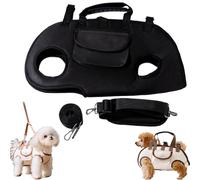 2025 Breathable Multi-Function Pet Carrier Backpack, Adjustable Shoulder Sling for Small to Medium Dogs & Cat, Outdoor Walking & Travel (Black,Medium)