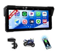 [2025] CAMECHO Wireless Carplay Pantalla Moto 8.1 Pulgadas con Android Auto IP68 Impermeable, Navegador Táctil con Bluetooth Airplay Android Cast Sonido EQ Amplia Adaptabilidad +1600 * 600 HD
