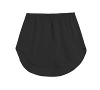 2025 Camisa Falsa Parte de Abajo - Extensores de Camisa Falsa Mujer - Parte Superior Inferior Ajustable con Capas para Mujer - Minifalda para Adolescentes y Niñas, Dobladillo Curvado a Rayas