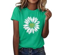 2025 Camiseta de Manga Corta Mujer: Moda Casual Estampado Amor Suelto Cuello Redondo Tumblr Tops T-Shirt Deporte Fiesta Camisa Original Algodon Cómodo Verano Basic tee