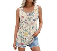 2025 Camiseta Tirantes Mujer,Mis Pedidos Camisetas Sin Mangas Mujer de Cuello Redondo Moda Estampado de Flores Chaleco Verano Corte Holgado Cómodo Tank Tops Básica Simple Versátil Túnica Tops Diario