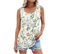 2025 Camiseta Tirantes Mujer,Mis Pedidos Camisetas Sin Mangas Mujer de Cuello Redondo Moda Estampado de Flores Chaleco Verano Corte Holgado Cómodo Tank Tops Básica Simple Versátil Túnica Tops Diario