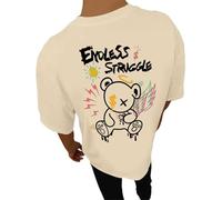 2025 - Camisetas con estampado en la espalda para hombres Camisetas de verano Camisetas de manga corta para hombres Ropa con motivos de moda Camiseta retro casual para niños Camiseta de cuello redondo