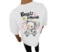 2025 - Camisetas para hombre con estampado de espalda para hombre, camisa de verano de manga corta, diseño de moda, retro, casual, camiseta para niños, camiseta de cuello redondo, tallas grandes