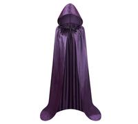 2025 Capa Negra con Capucha, Largo Medieval Disfraz Muerte Niño Capas Halloween Unisex Niños para Cosplay de Bruja Vampiro Mago Disfraz Halloween Niño para Carnaval Fiesta Cosplay Disfraces