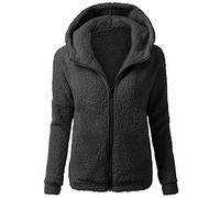 2025 Chaquetas de Felpa Suave para Mujer Cálida Cremallera Abrigo con Capucha Casual Suéter Ligero y Cómodo Sweatshirt Hoodie Talla Grande Rapa Mjuer Invierno Blusas Tops Cazadora Jersey