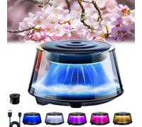 2025 Cloud Mist Car Diffuser Auto On/Off, Car Air Freshener Premium Scenic Fragrance Car Freshener, Rechargeable, Adjustable Intensity (Cherry blossoms,1 replacement)