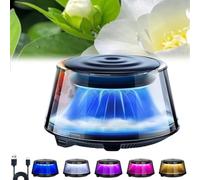 2025 Cloud Mist Car Diffuser Auto On/Off, Car Air Freshener Premium Scenic Fragrance Car Freshener, Rechargeable, Adjustable Intensity (White tea,No replacements)