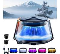 2025 Cloud Mist Car Diffuser Auto On/Off, Car Air Freshener Premium Scenic Fragrance Car Freshener, Rechargeable, Adjustable Intensity (Forests,2 replacement)