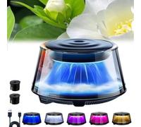 2025 Cloud Mist Car Diffuser Auto On/Off, Car Air Freshener Premium Scenic Fragrance Car Freshener, Rechargeable, Adjustable Intensity (White tea,2 replacement)