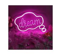 2025 Cloud Shape Night Light Creative Gifts Home Decoration Christmas Decoration Cloud English Neon Lights(dream)