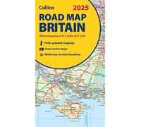 2025 Collins Road Map of Britain: Folded map (Collins Road Atlas)