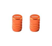 2025 Compatible con NMAX 125 155 NMAX125 NMAX155 N-MAX Accesorios de motocicleta Tapas de vástago de puerto de aire de válvula de neumático(Orange)