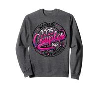2025 Couples Trip In Progress Vacaciones a juego Baecation Sudadera