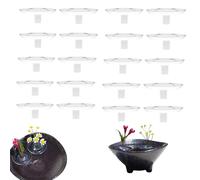 2025 Creative Floating Floral Arrangement Holder, Floating PVC Mini Vase, Transparent Design with Central Stem Hole, 2 Sizes, Fits Any Water Container for Hydroponics (20pcs,L)